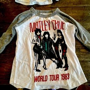 Chaser 3/4 boys t shirt size 6T Motley Crue